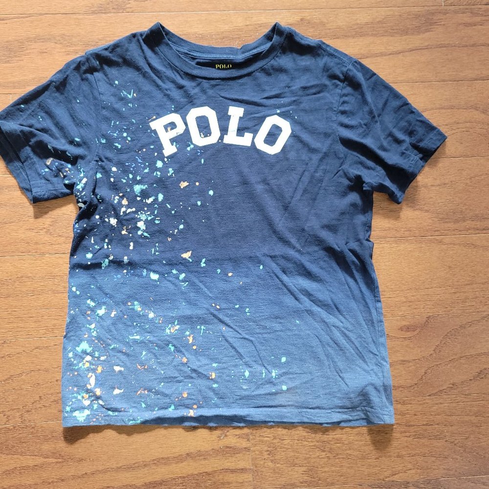 Ralph Lauren Polo Paint Splatter T Shirt - 14/16